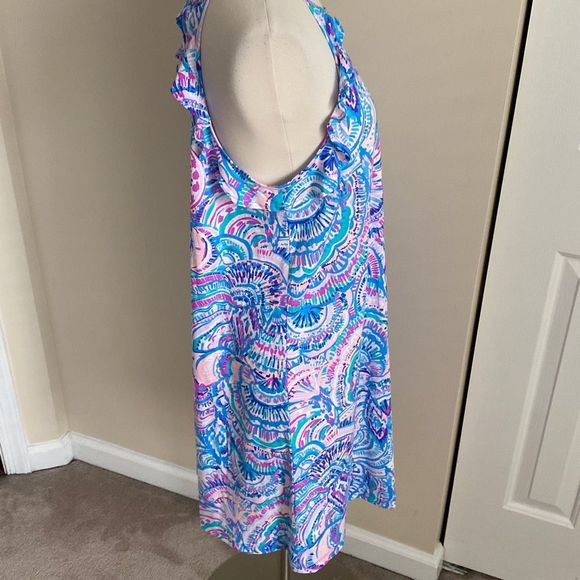 Lilly Pulitzer Billie Dress Size Medium Happy As A Clam - Picture 10 of 12